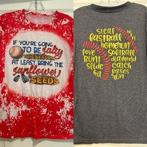 2 mom baseball/softball shirts size M SHEIN